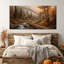 CXVU, forêt d'automne, art mural, toile de chalet de montagne d'automne 16 x 32 po-132923272-132923283