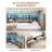 Farmhouse Twin Daybed With Bookcase & Charging Station Corner Bed Frame With Led Lights & 2 Storage Drawers Gray-1194474858
