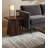 Solid Sheesham Wood End Table with Angular Pedestal Base