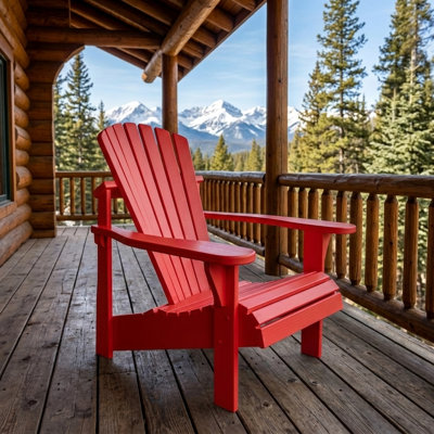  Color Craft Collection Solid Wood Adirondack Chair – 14 Sherwin-Williams Finish Options, Outdoor Patio Seating