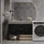 Meuble-lavabo flottant simple 39,4 po avec comptoir en faux marbre, lavabo en céramique, 2 tiroirs en bois massif multicouches et 2 armoires