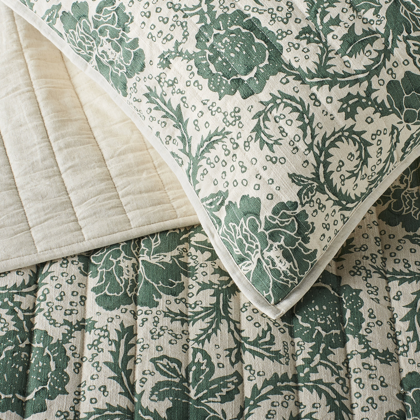 Cowlington Cotton Quilt Set, Queen Quilt