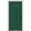 Porte d'entrée pré-suspendue en fibre de verre 3 panneaux Craftsman Shaker-37149427-37149428-37149438