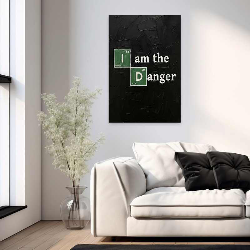 «I Am The Danger Skyler», art mural urbain classique et audacieux, H 36 po x l 24 po