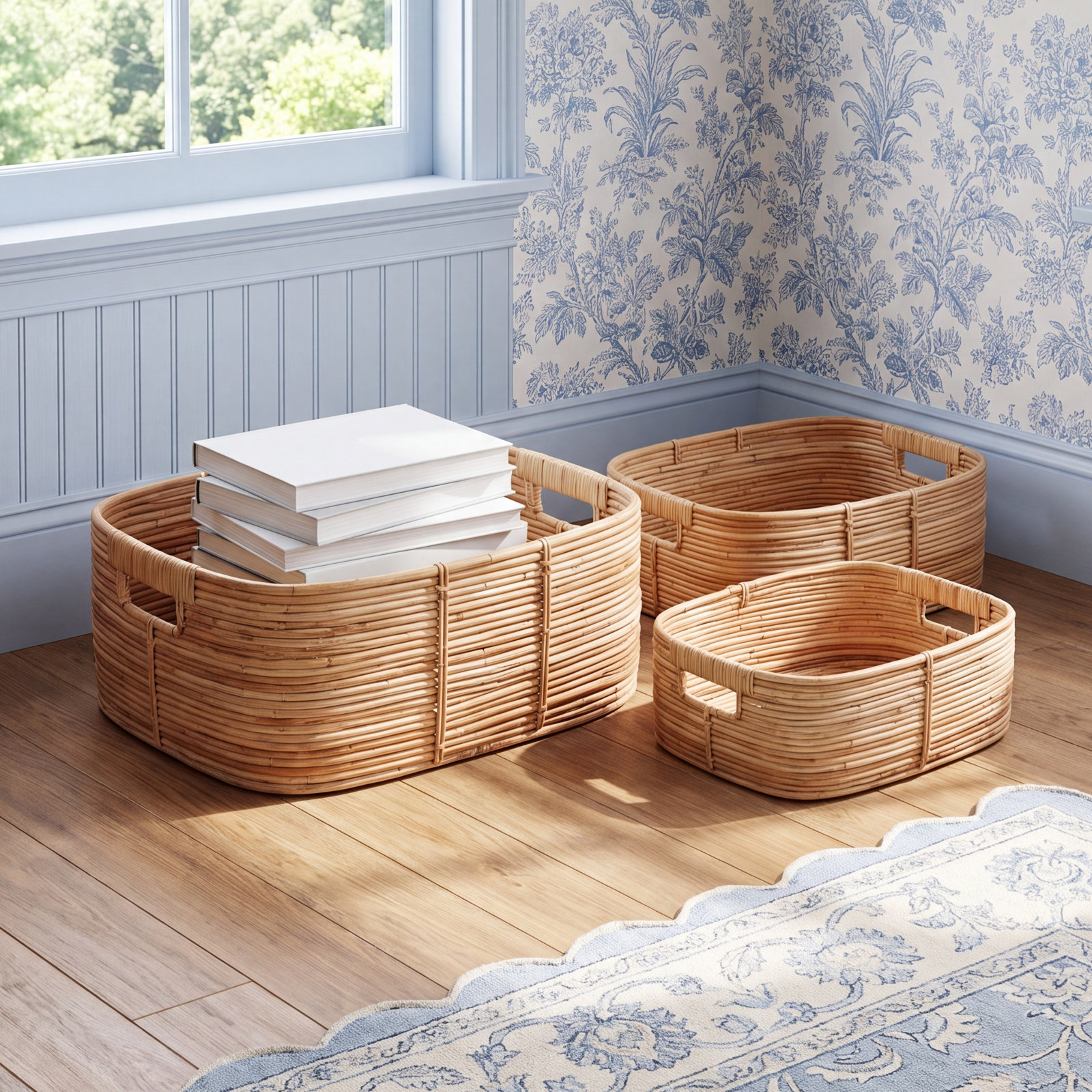 Cane Rattan Basket