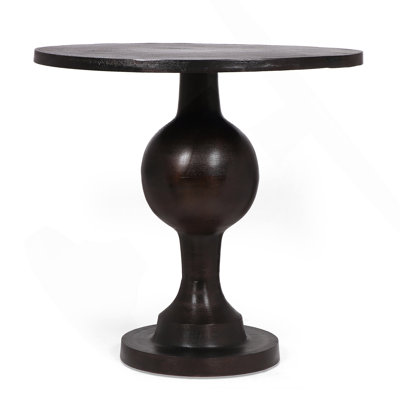 Aluminum Circular Dining Table, Bronze