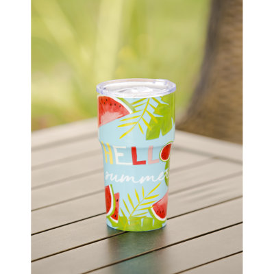Cypress Home 13oz. Double Wall Insulated Earthenware Travel Tumbler