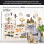 Papier peint pour enfants - Animaux de la savane aux couleurs pastel-832730868