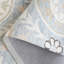 Tapis en coton touffeté à la main Jardin Ivoire / Gris clair-94664086