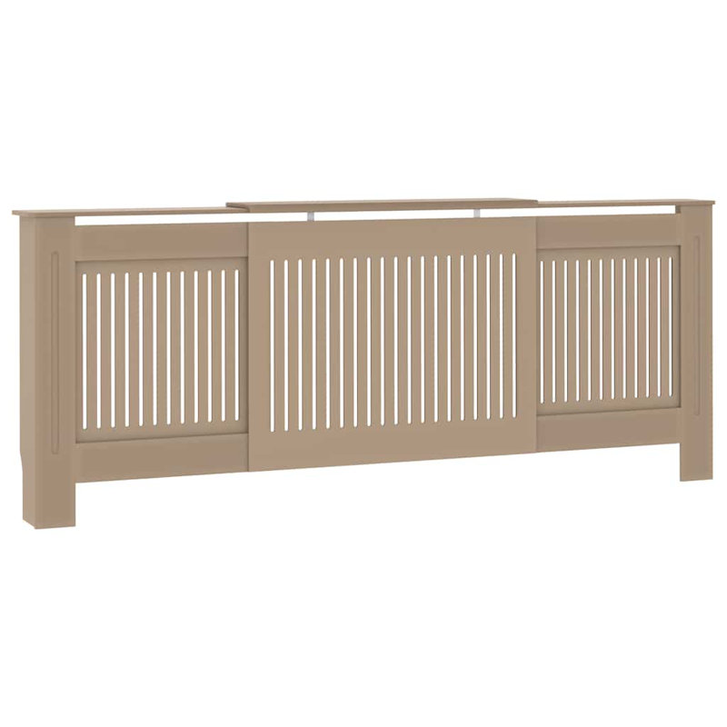 Housse de radiateur en MDF 80,7 po, Brun