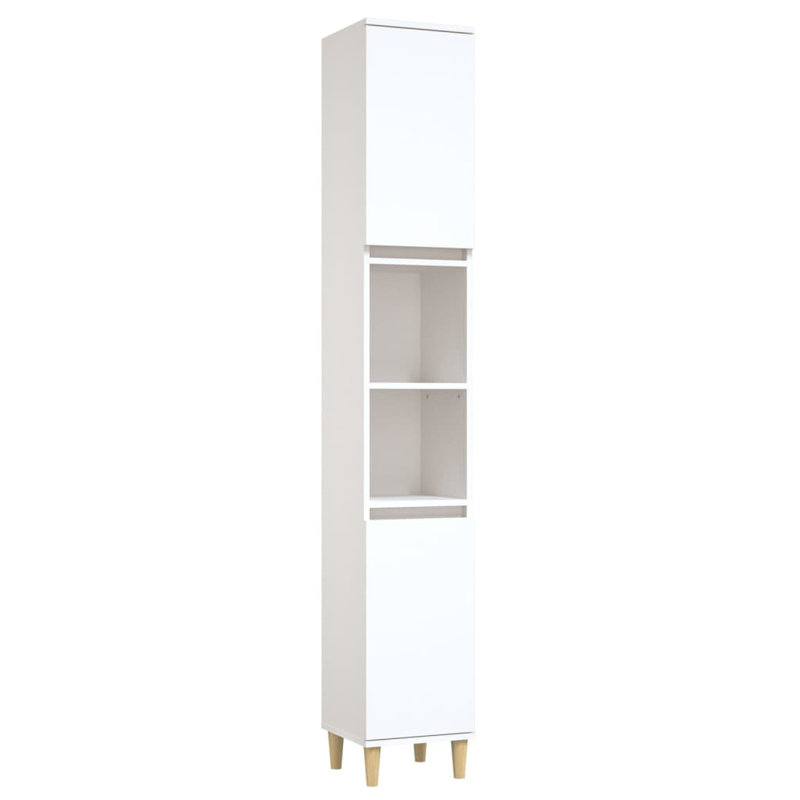 Lachrisha Freestanding Bathroom Cabinet, White
