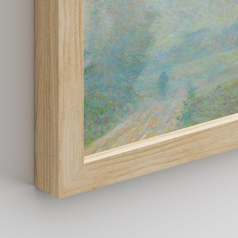 Cadre rétro Monet, paysage naturel, paysage rustique, cadre 8 pièces, H 16 po x l 12 po x P 1 po, Naturel