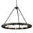 Easterwood 9 - Light Steel Dimmable Round Chandelier