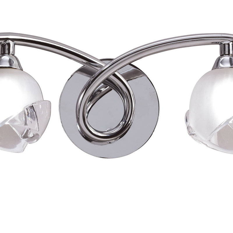 Swasey Chrome Armed Sconce, Silver