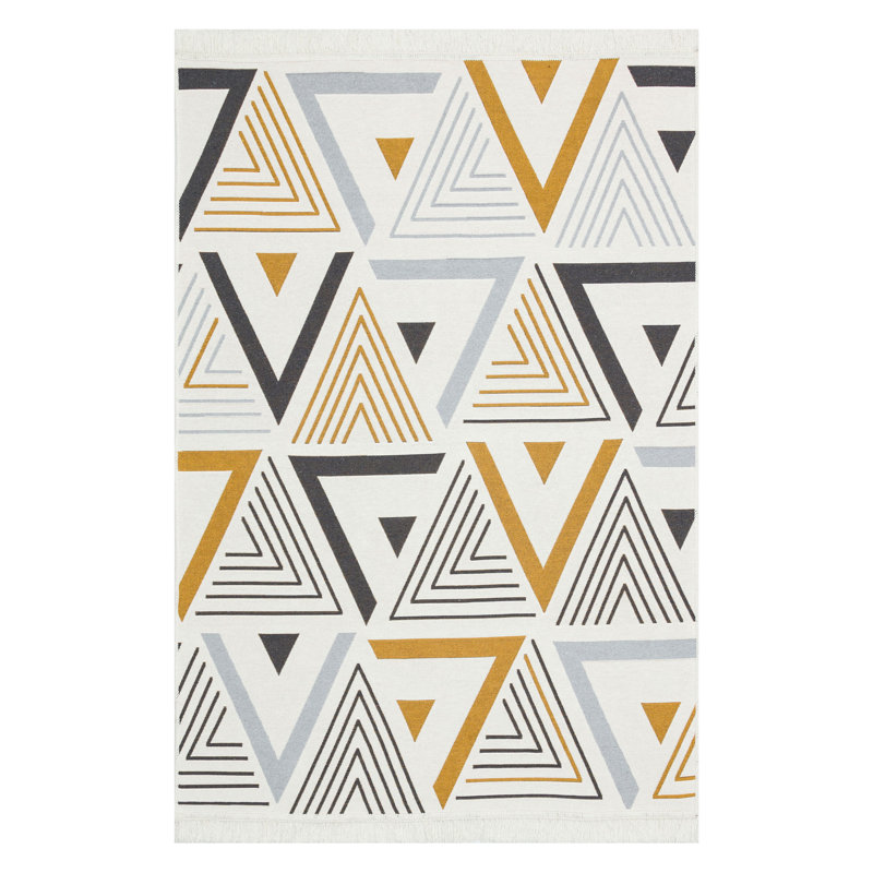 Arya Geometric Hand Woven Area Rug, Rectangle 160 x 230cm
