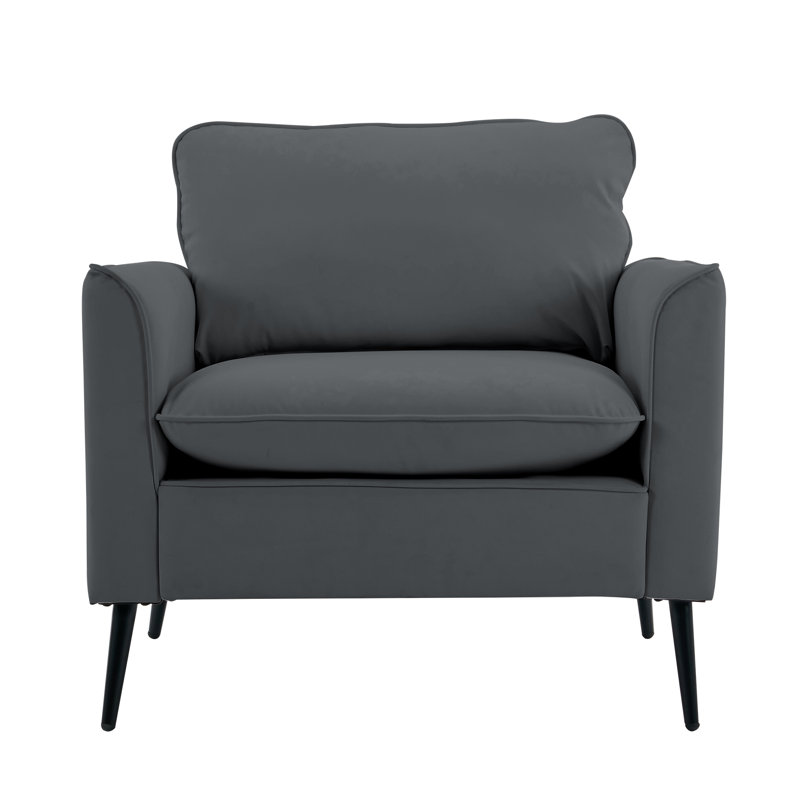 Fauteuil rembourré, Gris