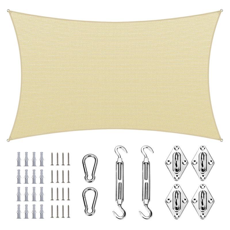 Voile d'ombrage Amgo Customize, Beige, 14 pi x 14 pi