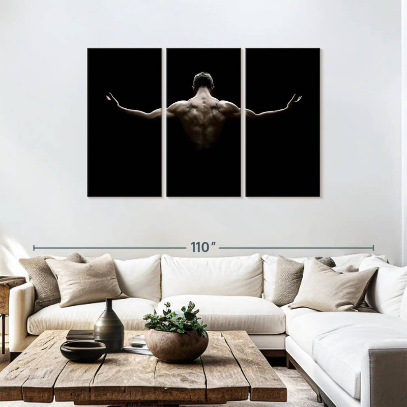 Senne Muscular Back, 48" H x 74" W