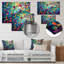 Multicolore Vibrant Vines I - Décoration murale abstraite en métal Botanicals-1481608540