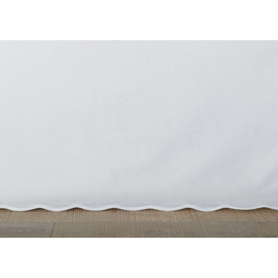 Stone Cottage Solid Scalloped Cotton Bedskirt