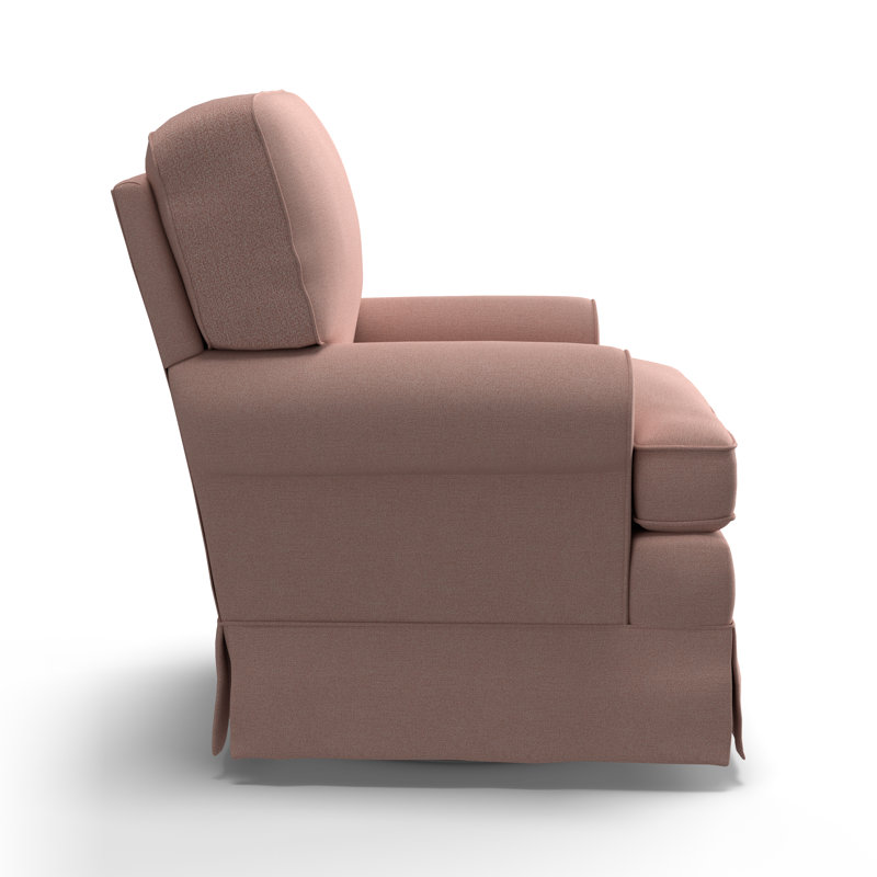 Tomi Allenford 39.5" W Swivel Armchair, Marley Rose Performance