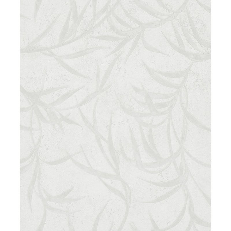 Kavalier Metallic Leaf 10.05M X 53Cm Wallpaper Roll, White