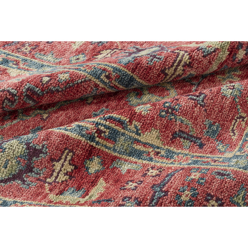 Rock My Classics Wool Oriental Area Rug in Red/Blue, Rectangle 6' x 9'