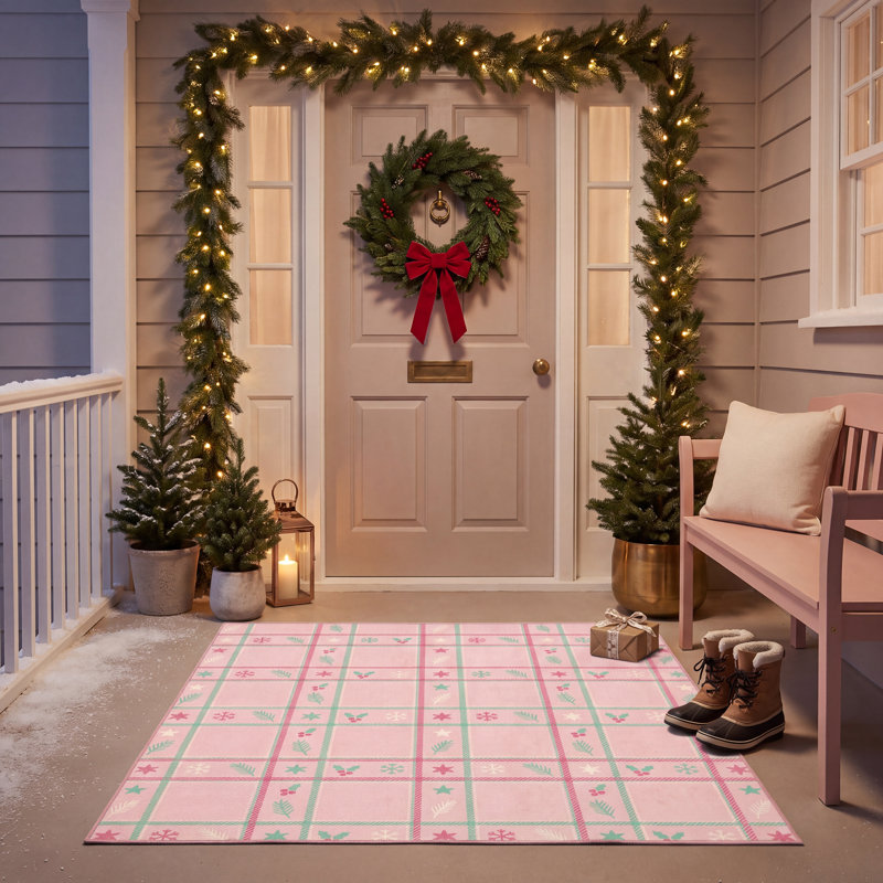 Tapis de Noël Thatchhouse, Rectangle 2 pi 6 po x 3 pi 3 po