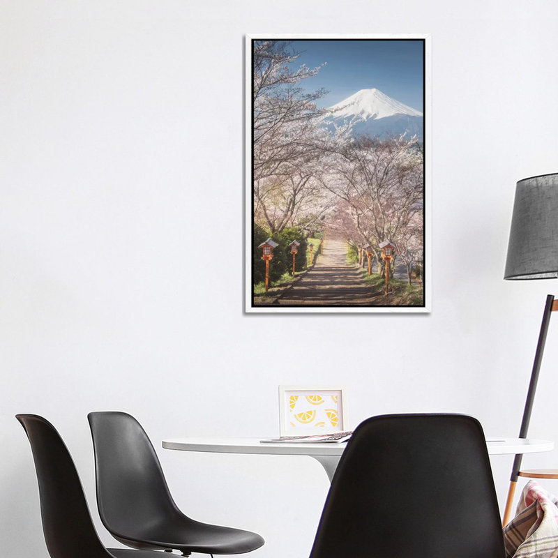 Spring In Japan I by Daniel Kordan - Print on Canvas, White Framed, 101.6 cm H x 66.04 cm W