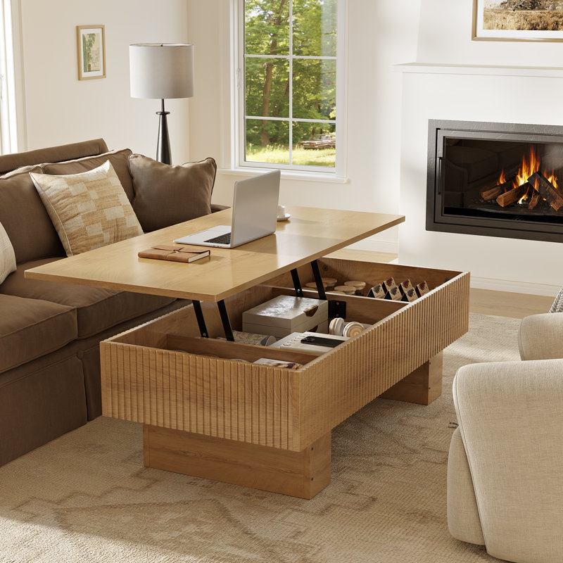 Table basse 47,2 po, Brun