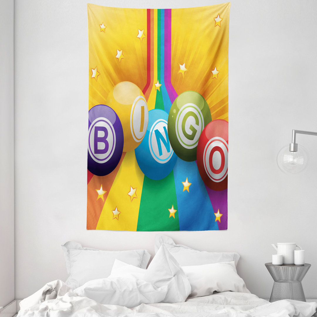 Wandteppich, Bunte Kugeln Regenbogen, Multicolor