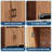 71" Arched Storage Cabinet Bookcase, 5-Tier Wood Bookcase with Doors & Adjustable Shelf, Open Display Organizer for Kitchen, Living Room, Office