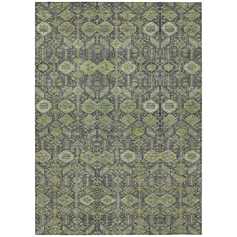 Delphos Washable Floral Indoor / Outdoor Rug