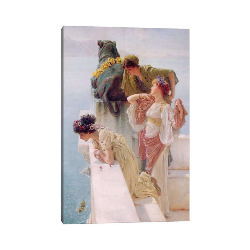 A Coign Of Vantage, 1895 by Sir Lawrence Alma-Tadema - Wrapped Canvas Gallery-Wrapped Canvas Giclée, 20.32 cm H x 30.48 cm W