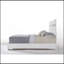 Grand lit blanc ultrabrillant