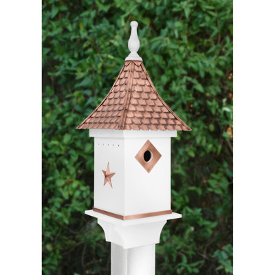 Kartz 29'' H x 11'' W x 11'' D Post Birdhouse