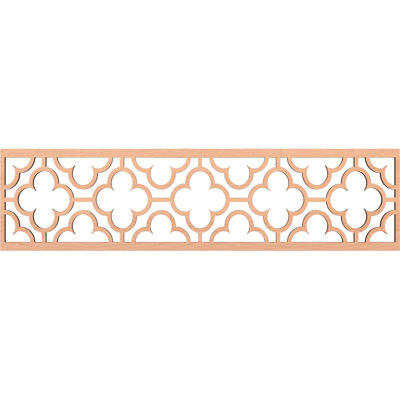 47"W x 12"H x 3/8"T Chicago Fretwork Moulding, Alder