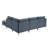 Linen Upholstered Modular Sectional with Metal Legs-1494985648