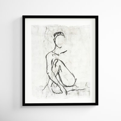 Embellished Nude Contour Sketch II by Ethan Harper