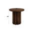 Table de bout brune pour la décoration intérieure en placage de bouleau tendance au design moderne