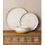  Ensemble de 12 assiettes et bols en porcelaine 12 pièces, vaisselle en céramique pour 4 personnes, ensemble de vaisselle résistant aux égratignures, va au micro-ondes et au lave-vaisselle, brume d'automne-796529275