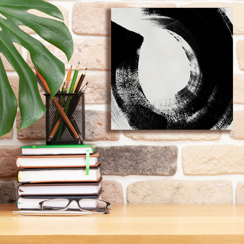 «Block Brushwork 7» par June Erica Vess, art mural sur toile, H 12 po x l 12 po x P 0,75 po