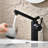 Single Hole Swivel Spout Bathroom Faucet with Supply Line-116564417