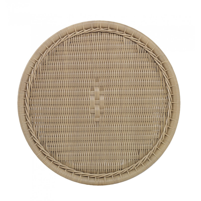 Thomas O'Brien Outdoor Round Side Table, Natural Wicker