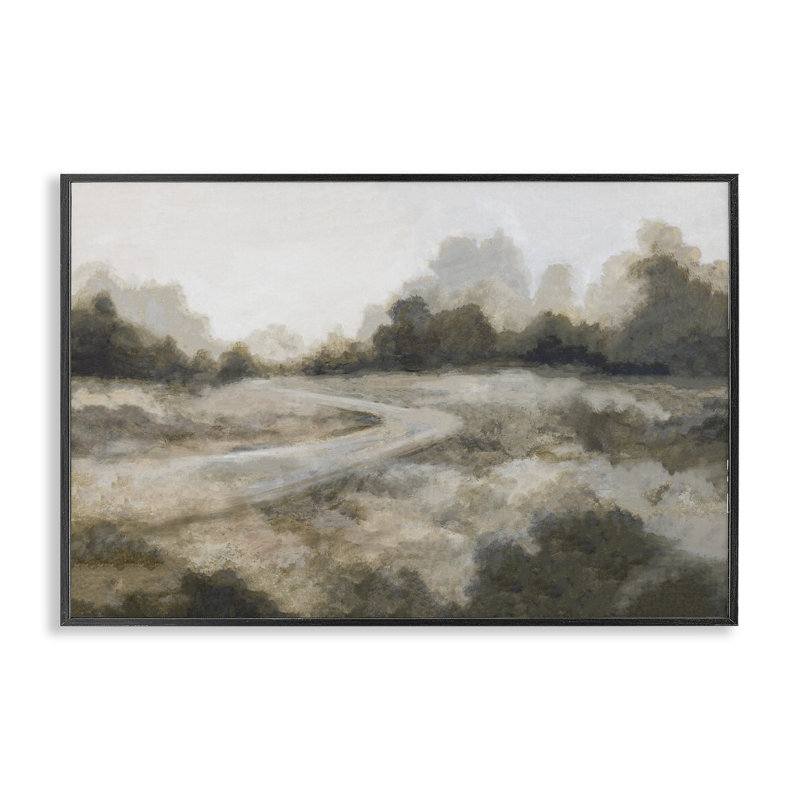 Estampe numérique Timeless Horizons, design par Hannah Dawson, H 12 po x l 18 po, Giclée encadrée noir minuit