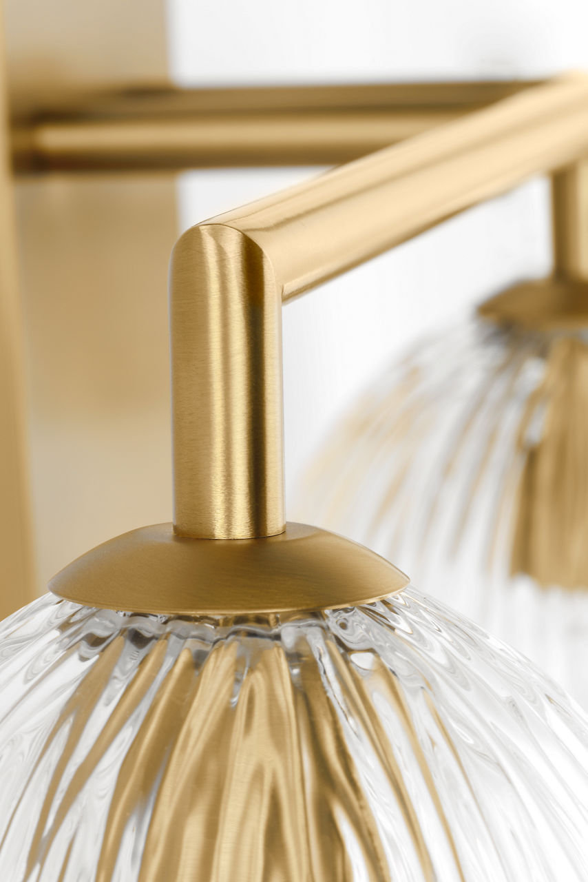 Wilmont Vanity Light, Burnished Brass, 3