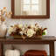 Fall Centerpiece with Hydrangeas, Pampas and Roses