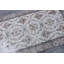 Tapis turc Oushak authentique - pièce vintage beige de style antique pour le décor d'entrée