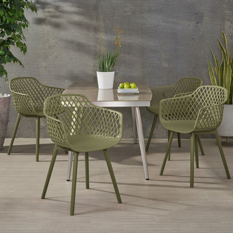 Fauteuils de salle à manger Olivia, Vert olive