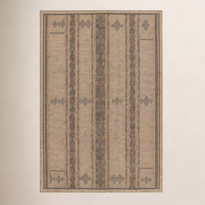 Ava Brown Beige Geometric Outdoor Rug